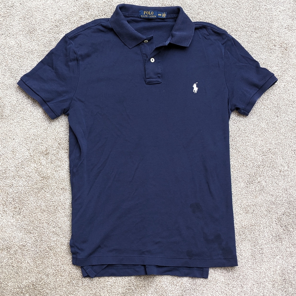 Ralph Lauren Blue Polo Shirt Classic Design